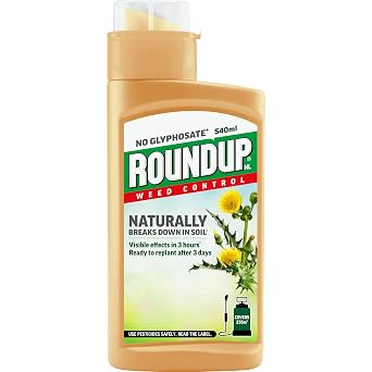 Roundup Naturals Weed Killer, Glyphosate-Free, Concentrate, 540 ml