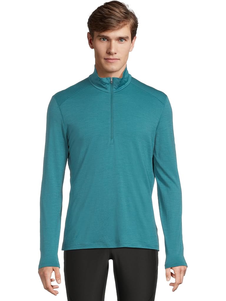 Tan Icebreaker Merino 200 Oasis Long Sleeve Half Zip