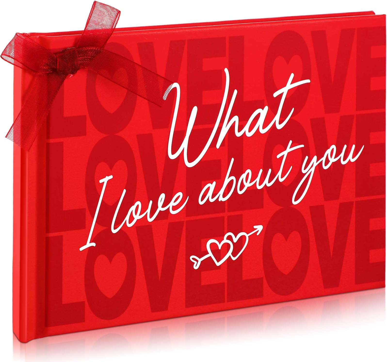 Valentine's Day Notebook What I Love About You: 50 Things Journal I Love About You and The Reasons Fill in The Blank Gift Romantic Journal for Couples Her and Him Anniversary(Red)