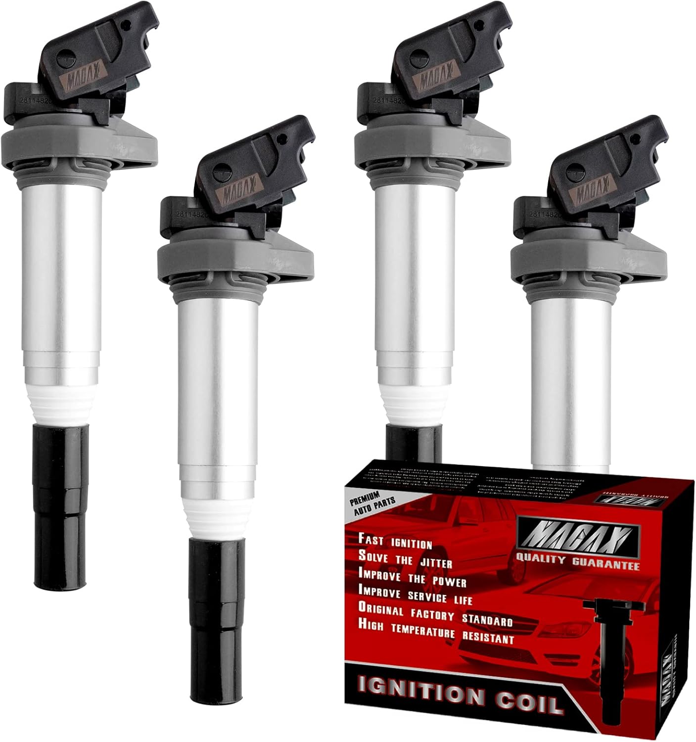 Set of 4 Ignition Coils UF598 C1692 Compatible with Mini Cooper Countryman Paceman - L4 1.6L