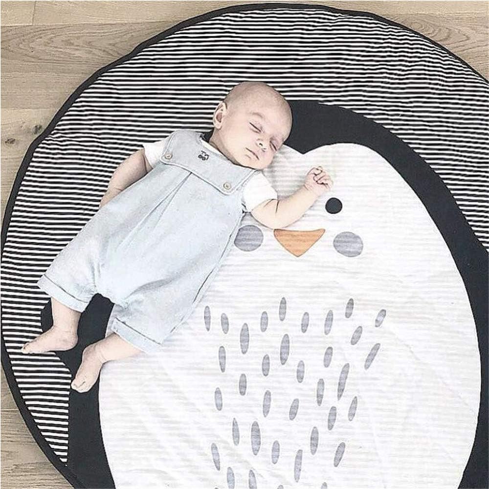ABREEZE Baby Crawling Mat Cute Penguin Play Carpet Children Bedroom Decor Living Room Rug Nursery Rug Area Rugs for Boys Girls Kids Bedroom