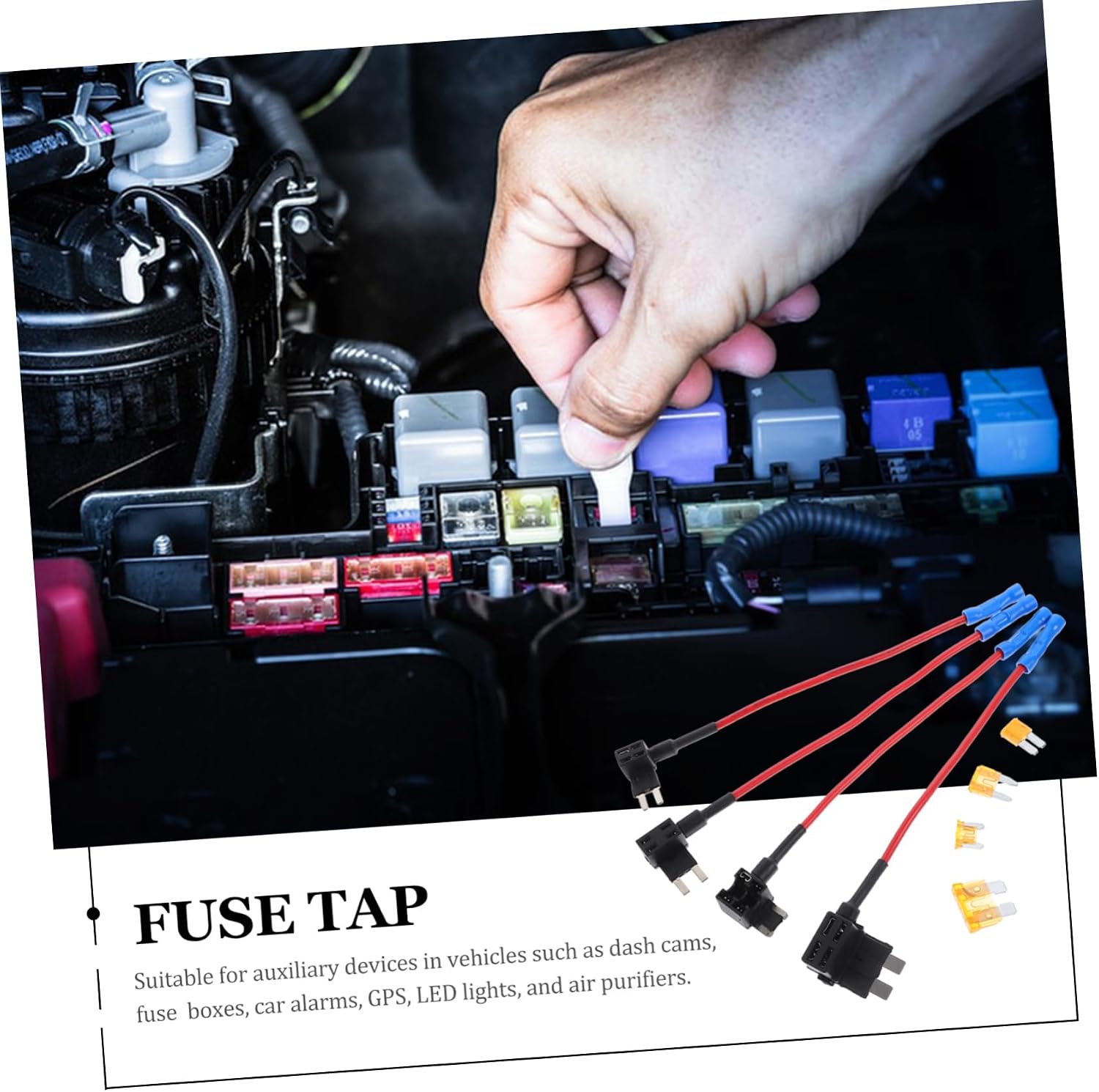 1set Inline Fuse Holder Kit Automotive Fuse Tap Replacement Rv Boat Truck Includes Multiple for Existing Circuits