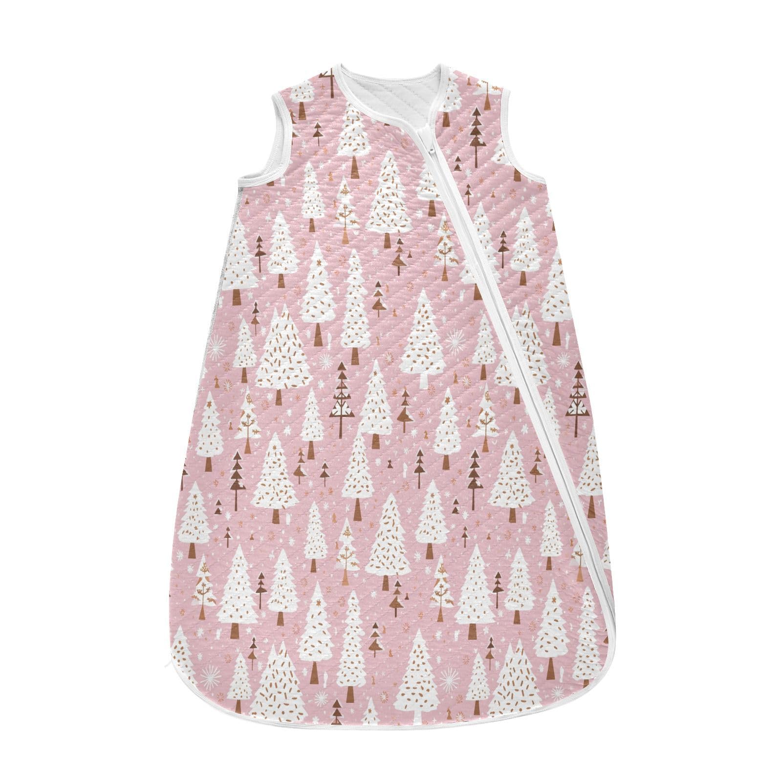 Kigai Christmas Tree Baby Sleep Sack Wearable Blanket Sleeping Bag 2-Way Zipper Soft Swaddle Transition Sack