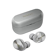 Technics EAH-AZ80E-S Auricolari Wireless con Noise Cancelling, Bluetooth Multipoint 3 Dispositivi, Auricolari In-Ear, Cuffie con Microfono Integrato, Adattabili, Argento