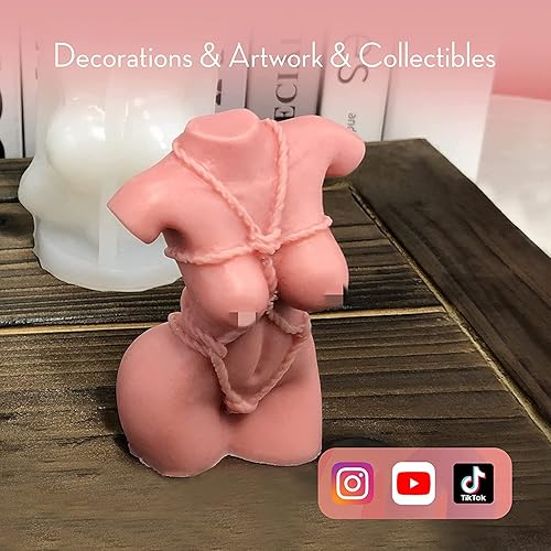 Miniatura 10 de Moldes de vela  Molde de silicona para hacer velas, moldes 3D de bricolaje para cera de soja, cera de abejas, vela perfumada, regalos del día de San