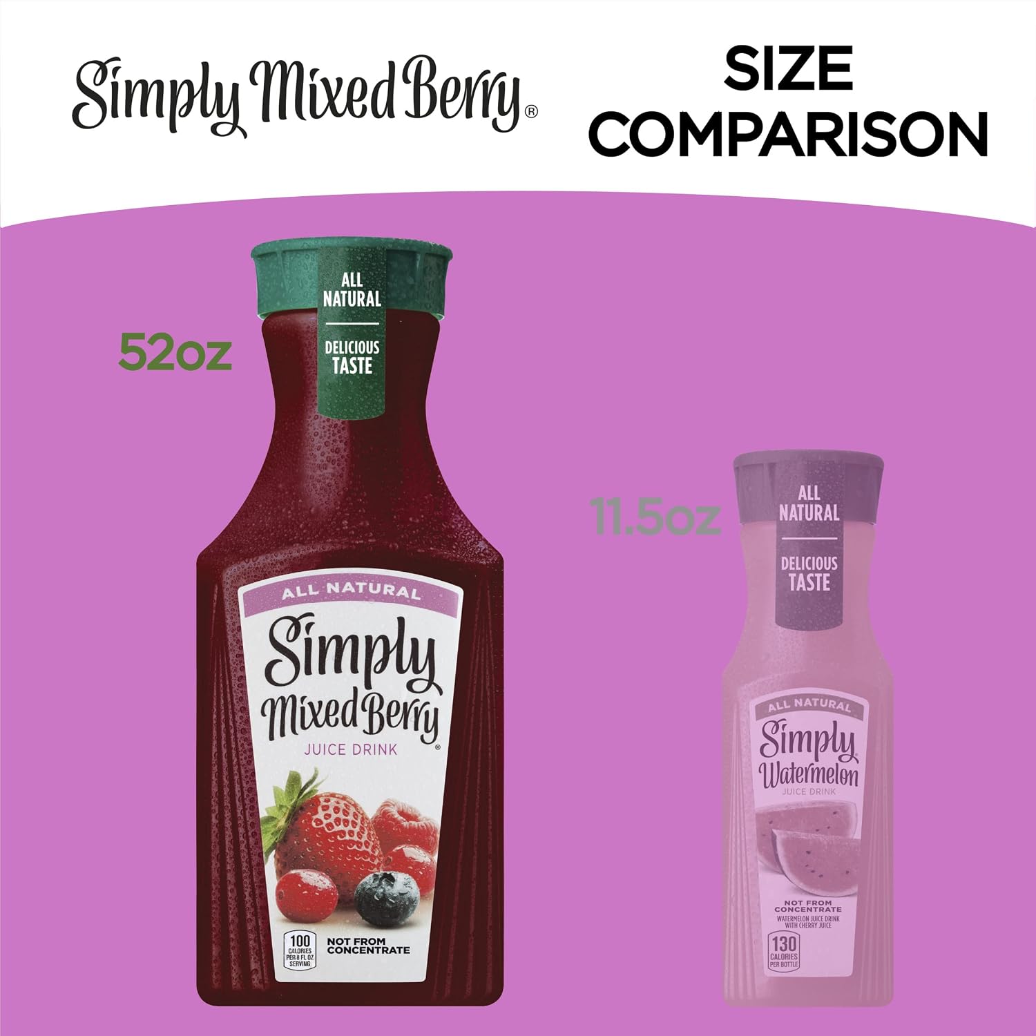 Simply Mixed Berry Fruit Juice Drink, 52 fl oz