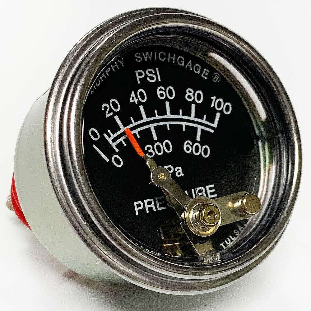 Murphy by Enovation Controls 20PI100 Pressure Swichgage, with