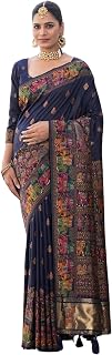 SGF11 Women's Kanjivaram Soft Silk Saree With Unstitched Blouse Piece Price In India