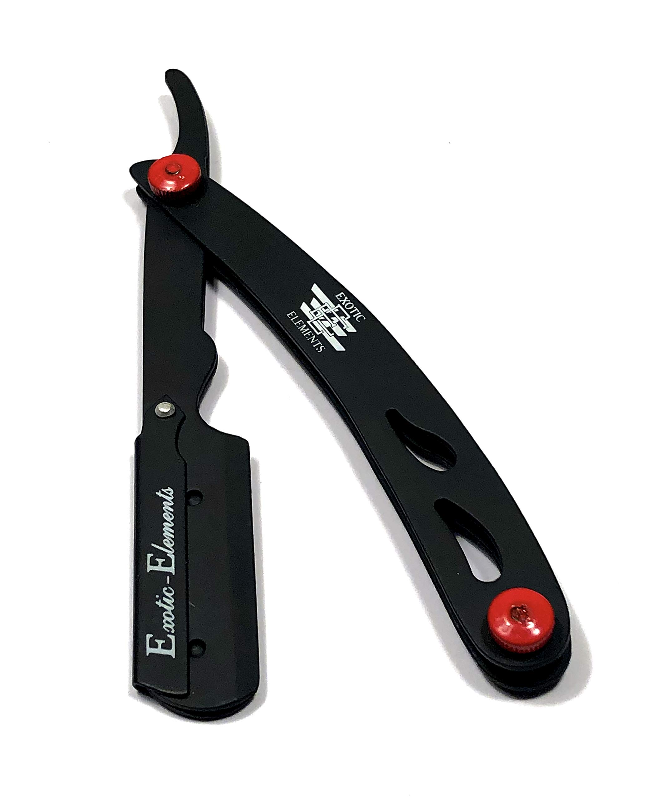 Cool Design Straight Edge Shaving Razor - Professional and Person Use - Unisex Classic Style Barber Double Razor Blade