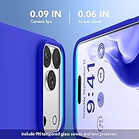 Vista 165 de GONEZ Funda de silicona para iPhone 15 Pro Max, compatible con Magsafe, protector de cámara + protector de pantalla, forro de microfibra suave Negro