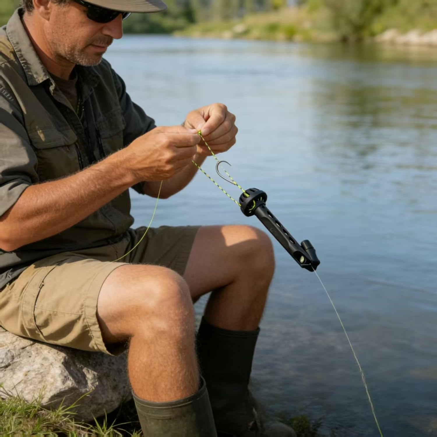 2026 New Magnetic Fly Threader - Easily Rig Small Flies & Tippet on Water, Fly Fishing Accessory Works with Most Hooks, tippets, and Fly Styles