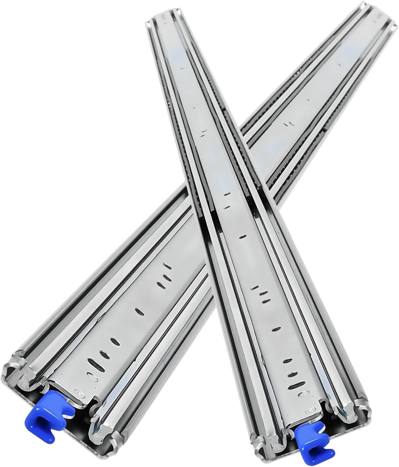 C'eitura Side Mount Industrial Slides with Lock Full Extension Ball Bearing Rails Wear Resist Professional Drawer Runners for RV Truck Mechanical Cabinet (80)