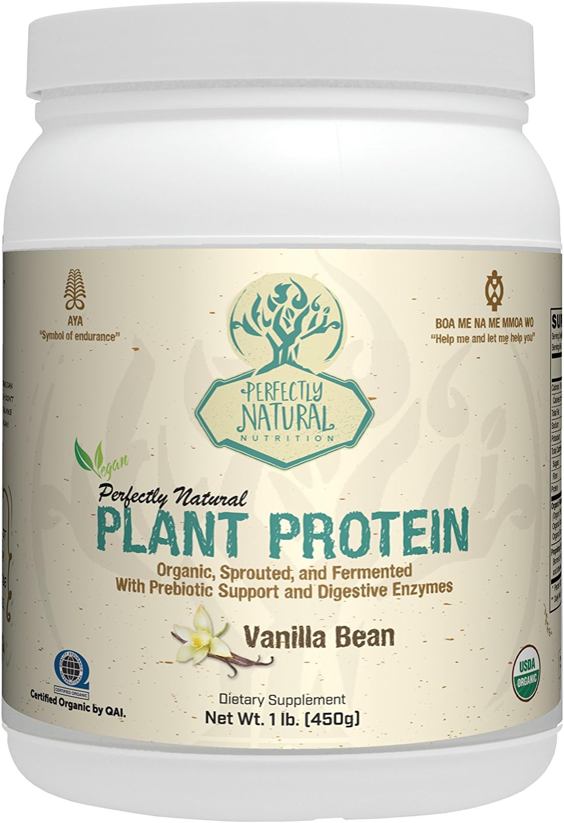 Perfectly Natural Organic Plant Protein - 1lb - Vanilla