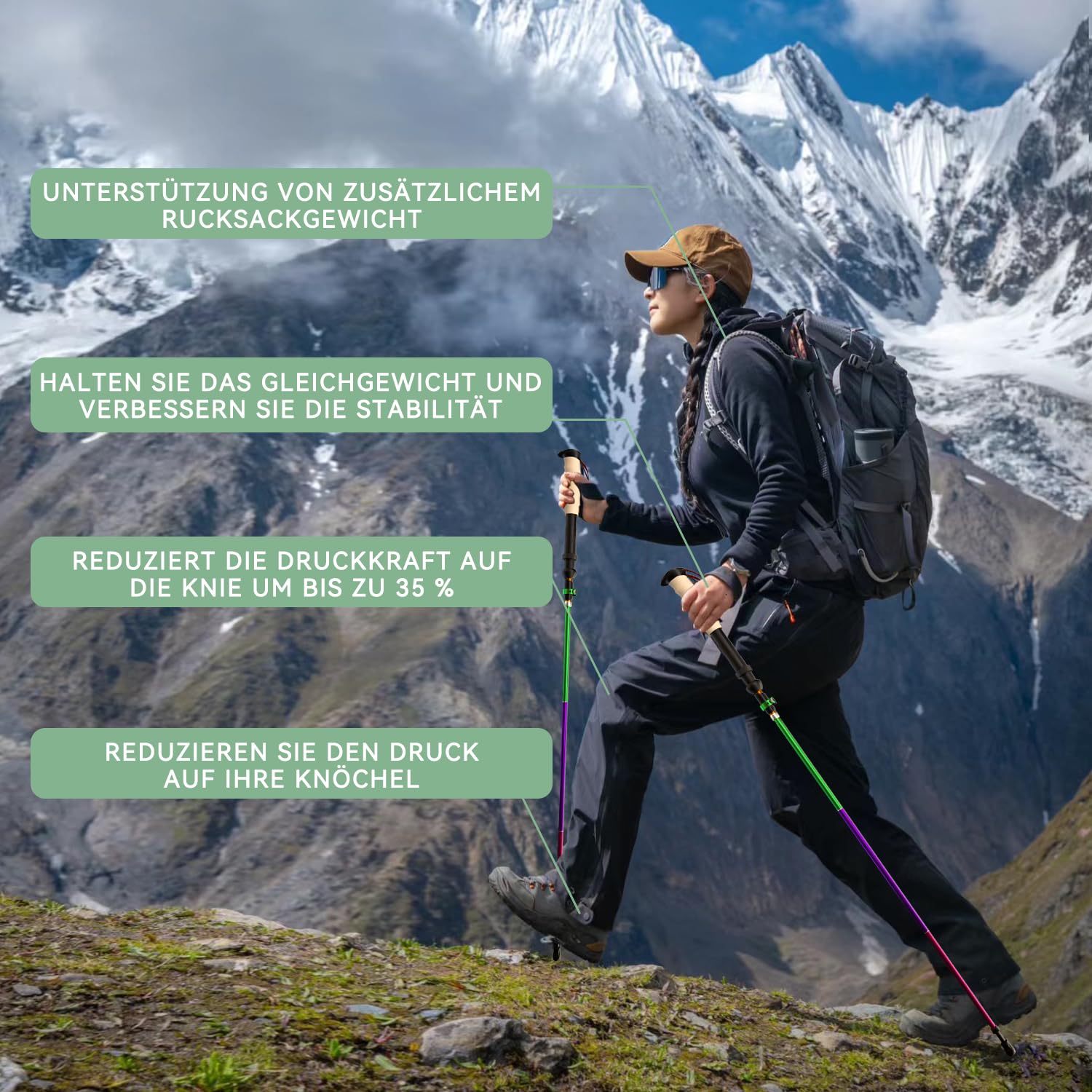 DOBESTS Kijki trekkingowe Nordic Walking kijki aluminiowe
