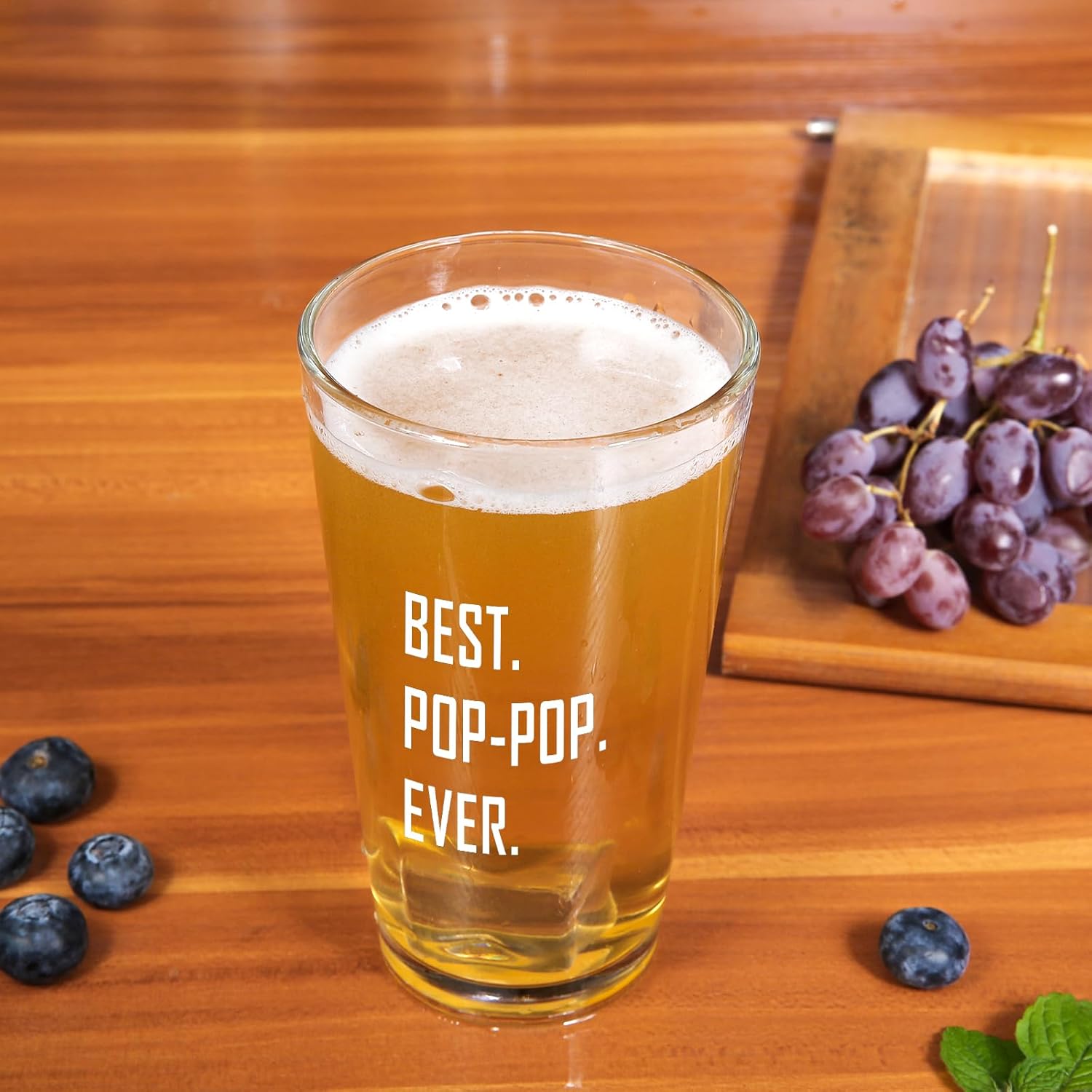 surprising Pinch: 16oz Pop Pop Beer Glass‍ vs Grandpa-Approved Men's Gifts