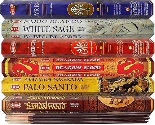 Miniatura 3 de Paquete variado de varillas de incienso Hem #31 y paquete de soporte para varillas de incienso con 6 fragancias clásicas
