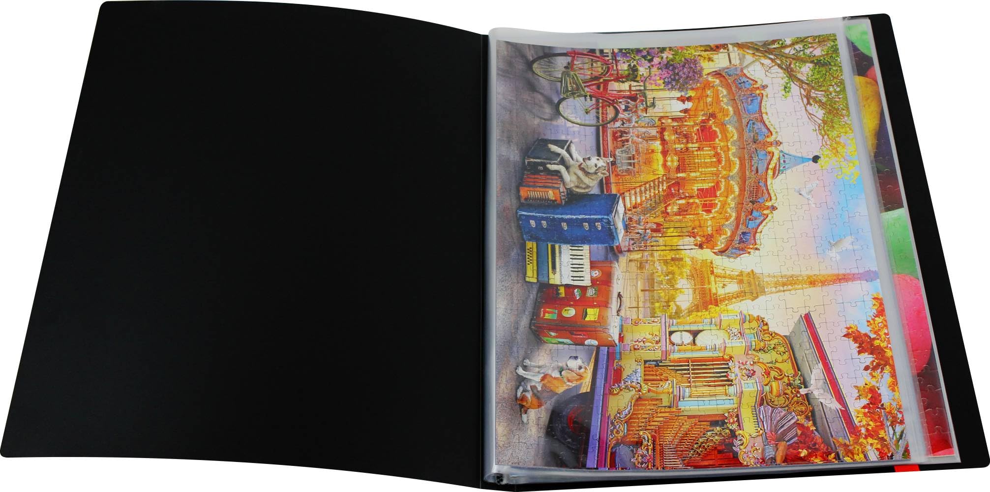 Puzzlemappe Aufbewahrungsmappe, 1 Stück, passend für 20 geklebte Puzzle je 500 Teilen