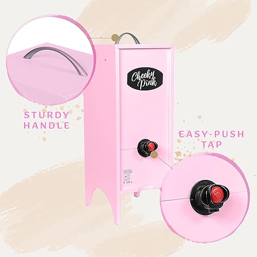 Miniatura 5 de Caja decorativa dispensador de vino, dispensador de bebidas de cóctel, soporte de almacenamiento de vino para encimera de cocina, bar, portador de