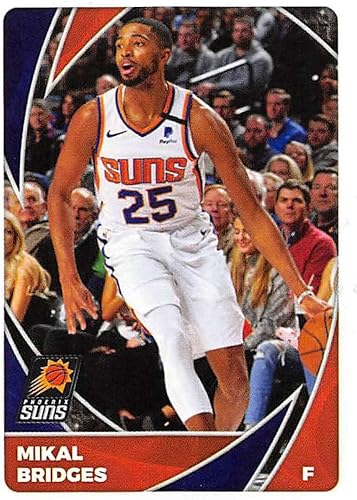 2020-21 Panini Stickers #438 Mikal Bridges Official NBA Basketball Album Sticker Measuring 2.75 inch tall X 2 inches wide in Raw (NM or Better