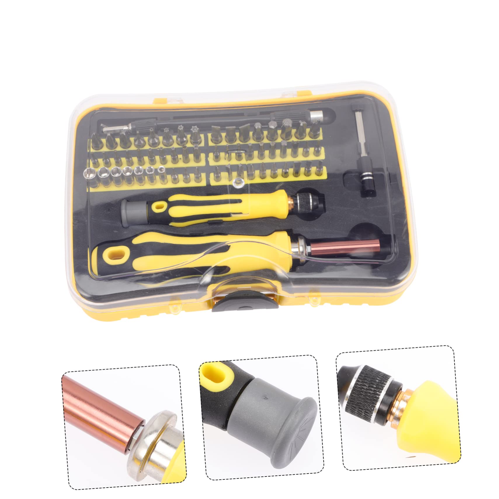 HOMSFOU Juego de Destornilladores de Precisión 1 Set, Ligero y Fácil de Transportar, Amarillo para Reparación de Cámaras y Teléfonos