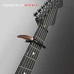 Capo for Acoustic, Electric Guitar, Ukulele and String Instruments, Capo with 5 Picks, Guitar Kapo Clamp (Rosewood)