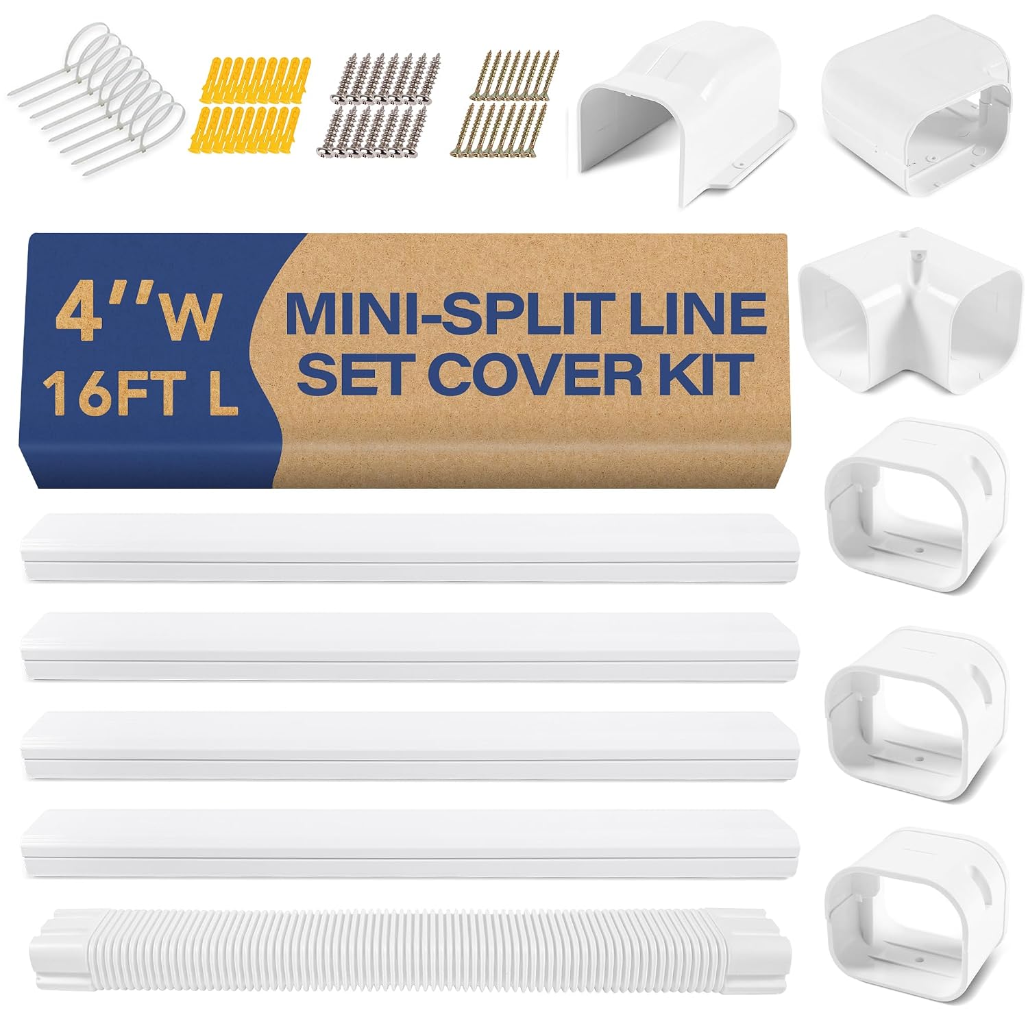 LYPREM 4" 14Ft PVC Decorative Line Cover Kit for Ductless Mini Split Air Conditioners - Review, Price and Buying Guide