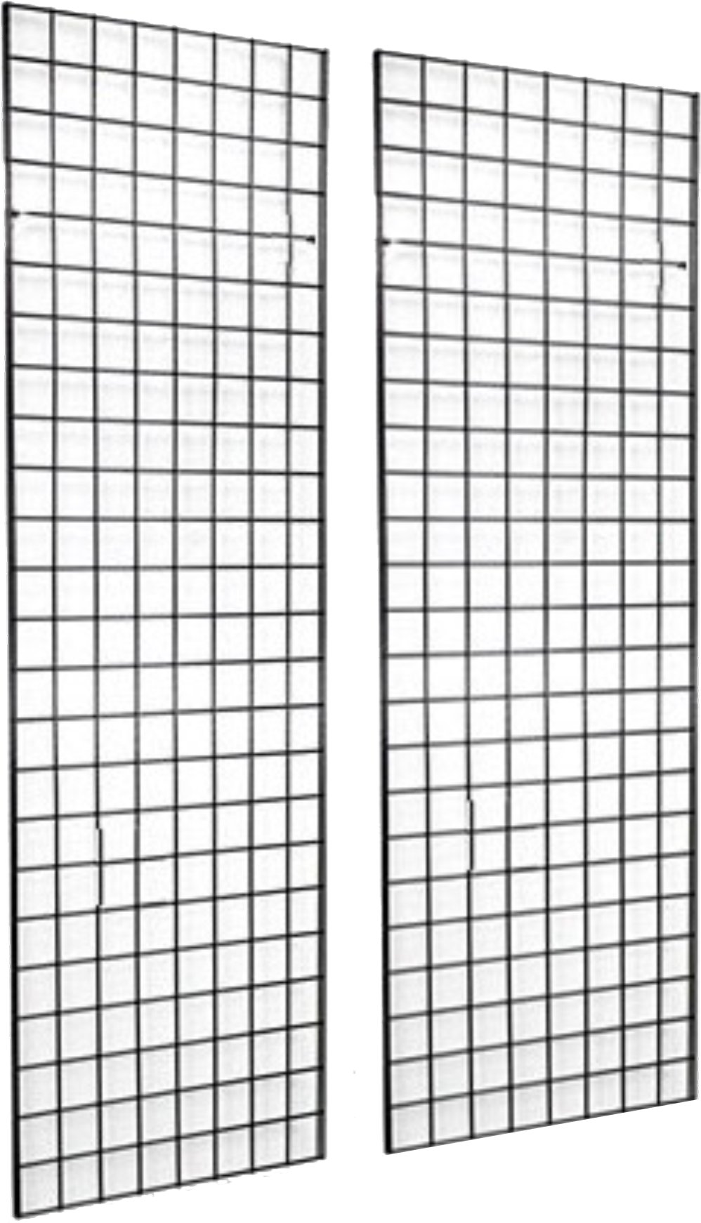 Gridwall Pegboard 2' X 6' Floor Wire Grid Panel Display - 3-Sided Tower ...