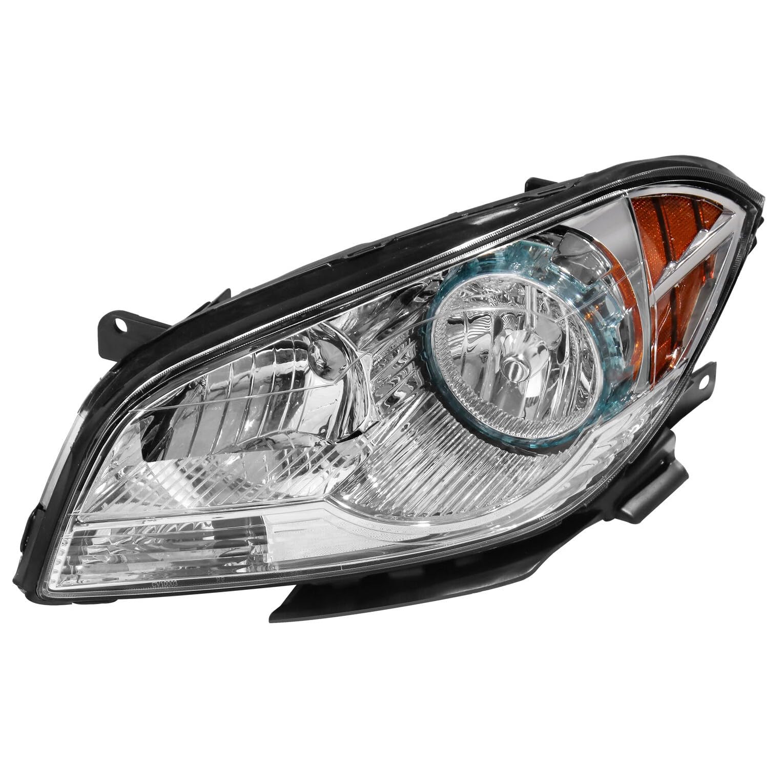 Amazon.com: BAGGEN Pair Chrome Headlight w/Amber Reflector Front 
