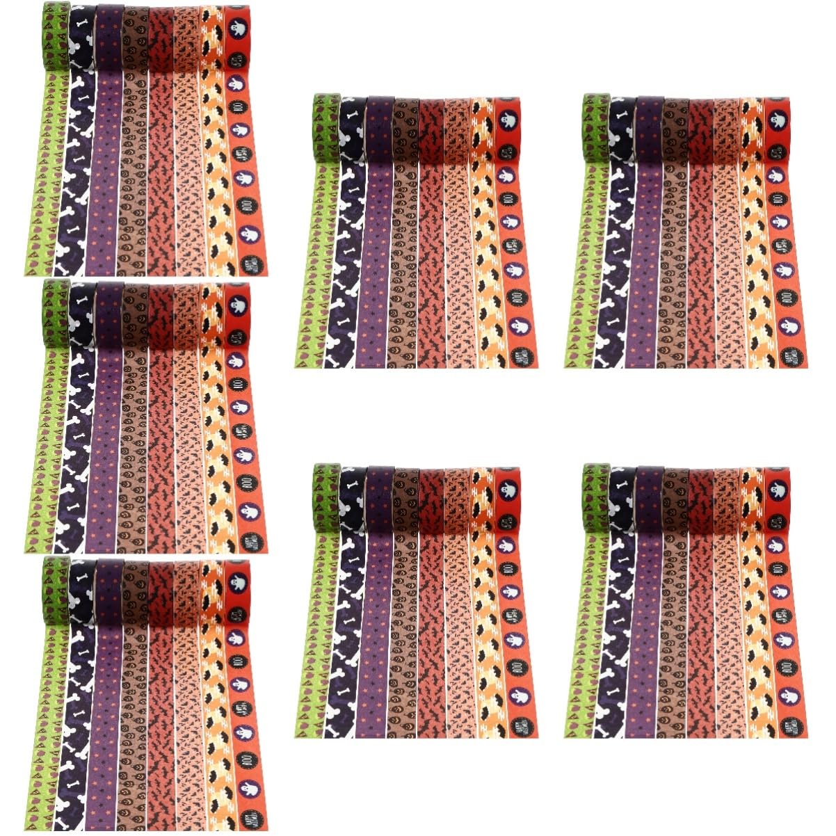 SHINEOFI 56rollos Cintas Washi De Halloween Para Manualidades De Diseño y Fáciles De Usar Para y Proyectos