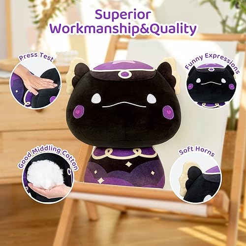 Miniatura 3 de Peluche de hongo de 8 pulgadas, axolote mágico