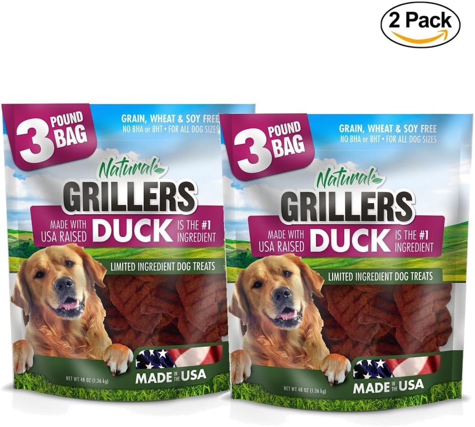 Betsy Farms Natural Grillers USA Raised Duck Dog Treats 2