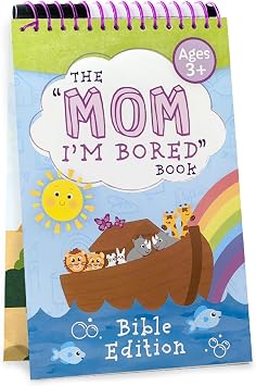 Squirrel Products Mom, Im Bored Childrens Activity Book, Fun Reusable Dry Erase Toy - Roadtrip Essentials, Word Games, Screen Free Activites for Kids Ages 3 and Up - Bible Version