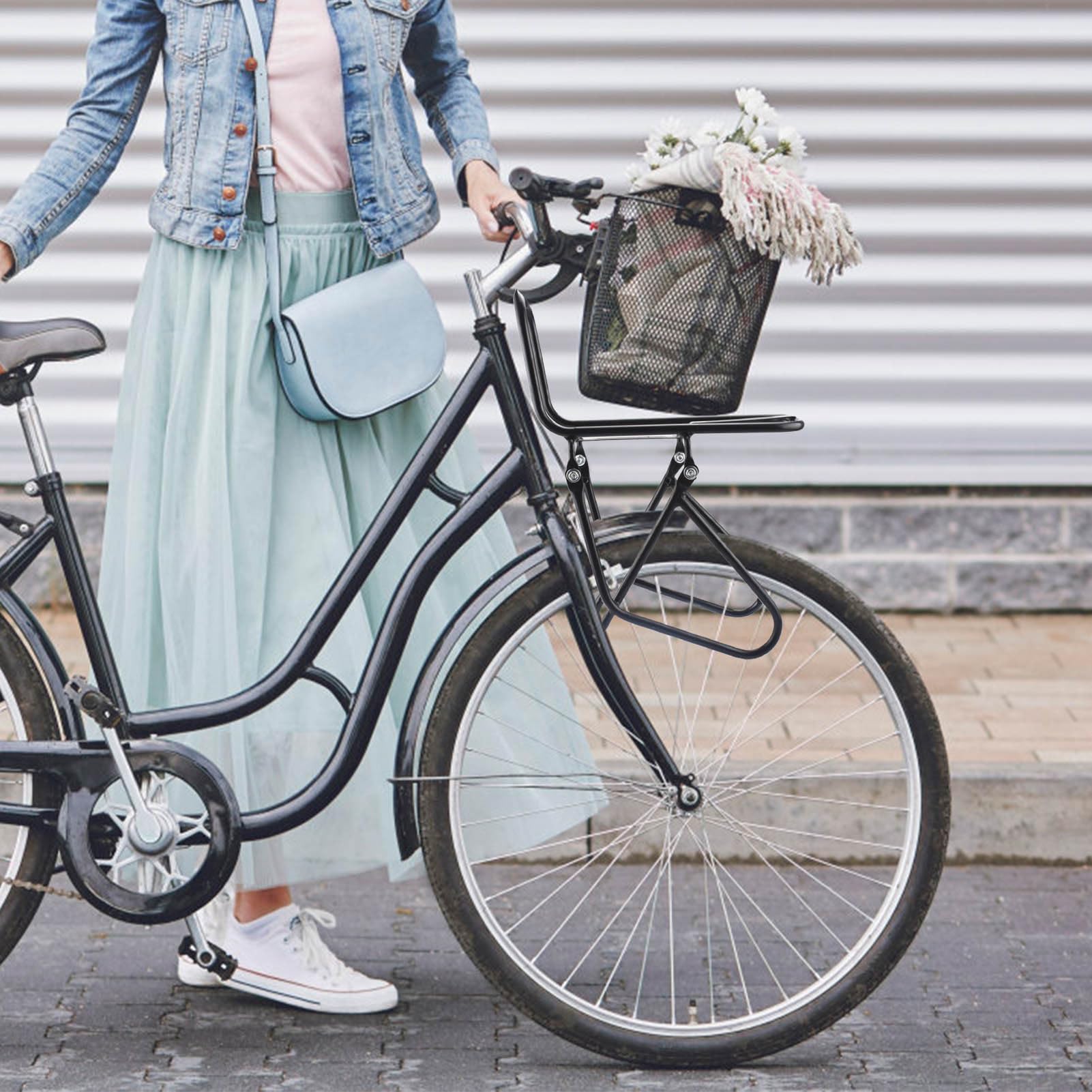 Portapacchi per bicicletta, portabagagli per bicicletta | Supporto per bagagli per portabagagli Touring,Supporto per attrezzatura da equitazione per mountain bike, bici da viaggio, bici pieghevoli