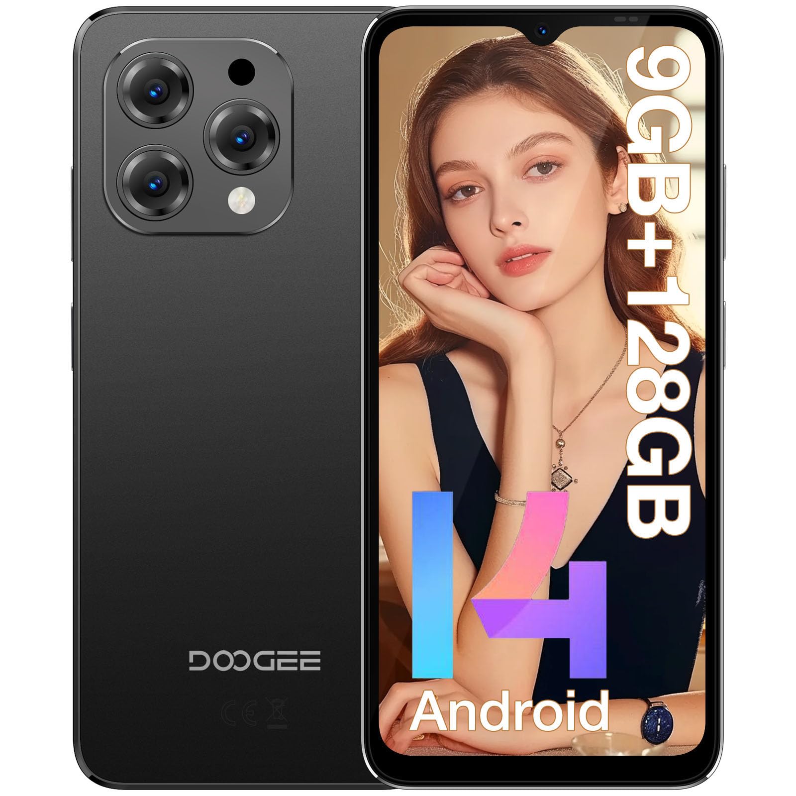 Amazon.com: DOOGEE N55 Android 14 Unlocked Cell Phone,9(4+5