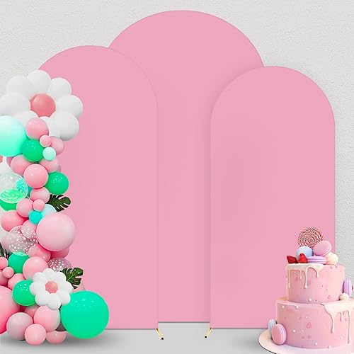 Miniatura 8 de Cubierta de fondo de arco de 7.2 pies, fondo de arco de Chiara, fundas de elastano, telón de fondo de pared redondo y ajustado, tela elástica para