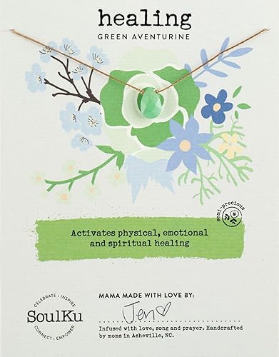 Miniatura 59 de SoulKu Handcrafted Necklace, Empowerment Jewelry With Healing Crystal, Inspirational Jewelry For Women, Mom & Sister Gifts, 2" Extender With Lobster