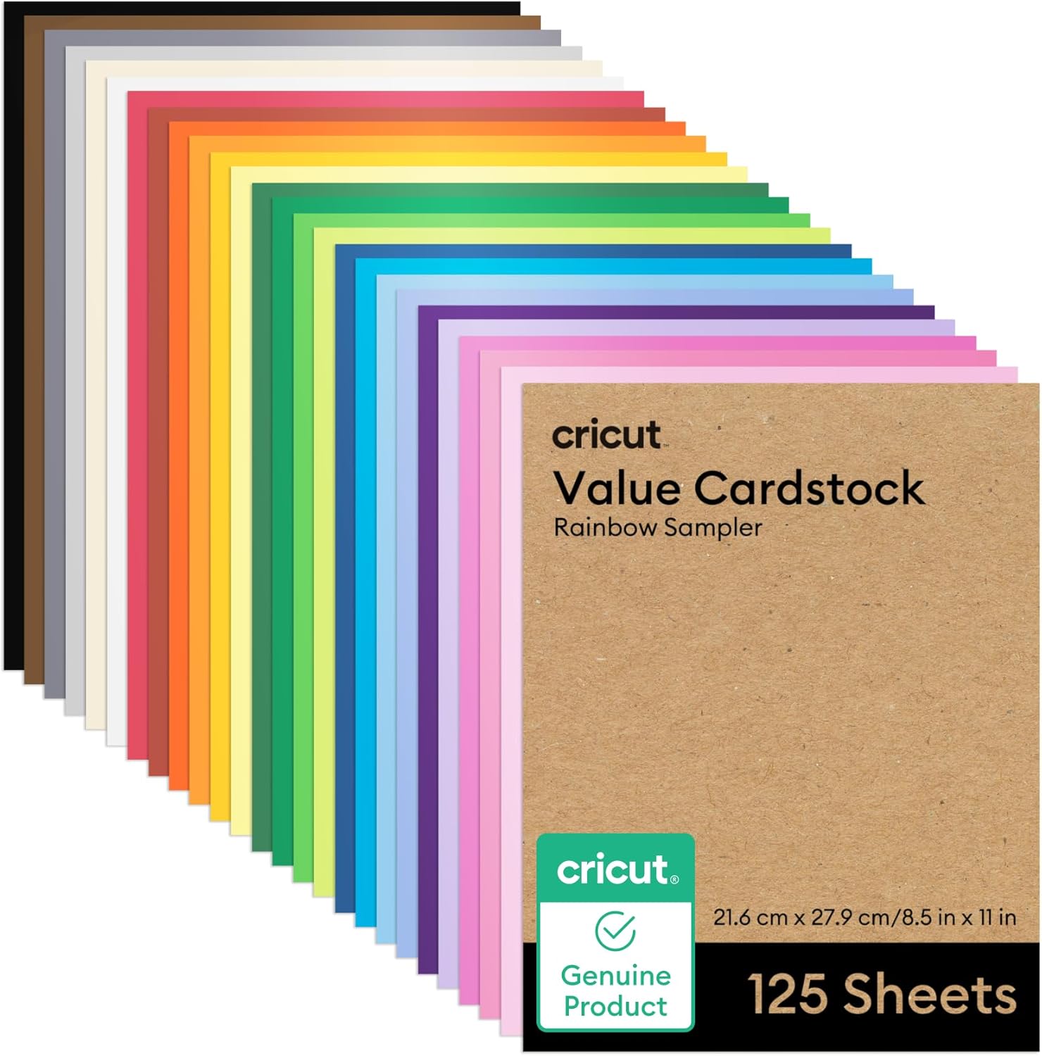 Cricut Value Cardstock Paper, Rainbow Sampler -...