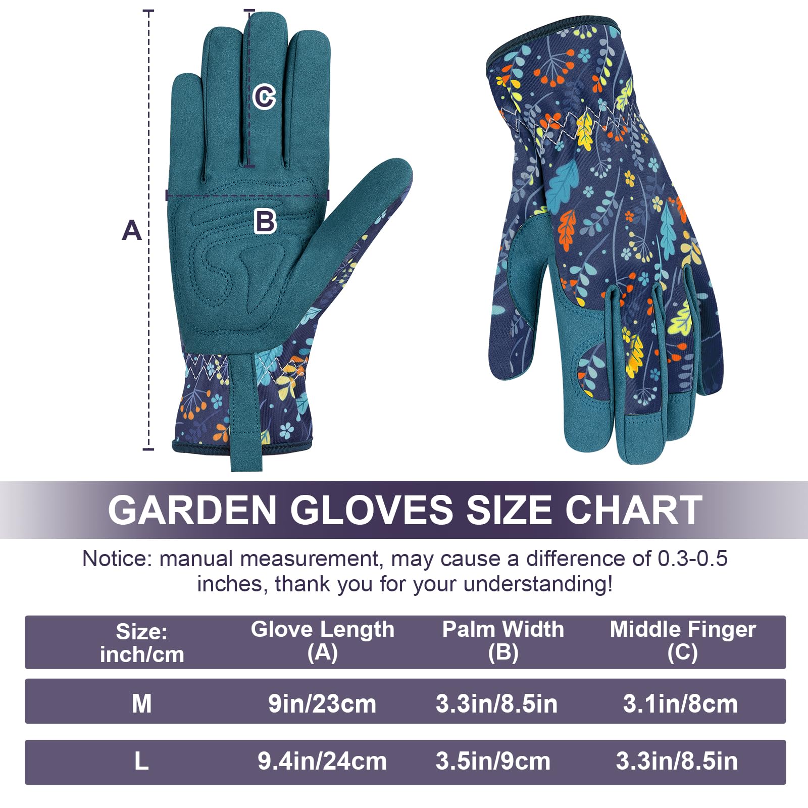 Gartenhandschuhe für Damen aus Leder, robuste Gartenhandschuhe, Geschenke, Arbeitshandschuhe zum Pflanzen, Beschneiden