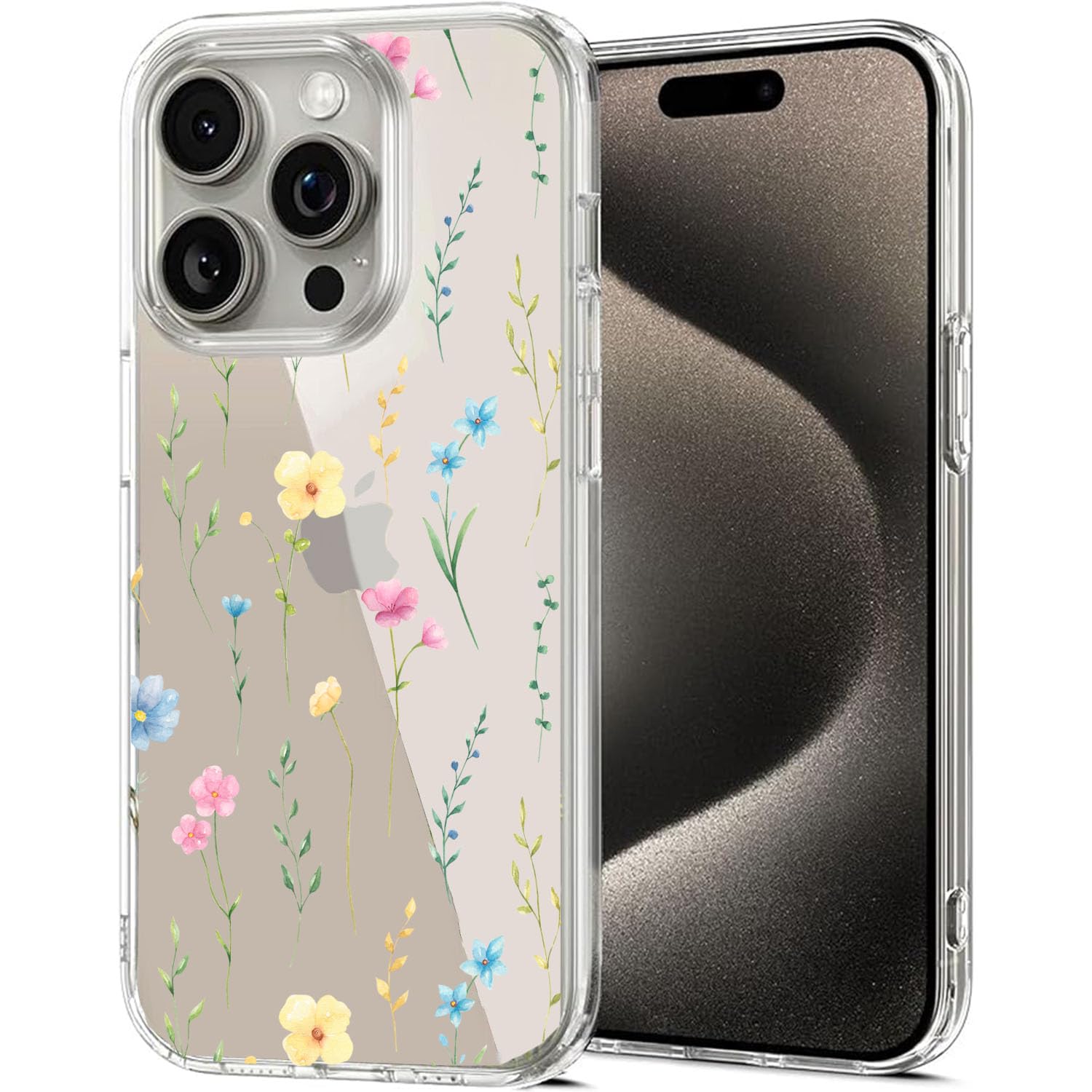 MITZVAH Phone Case Designed for iPhone 15 Pro Slim case- iPhone 15 Pro case Silicone- iPhone 15 Pro Transparent case- Silicone case for iPhone 15 pro Floral Design- iPhone 15 Pro Back Cover for Girls (B0CK2QFBFQ) Amazon Price History, Amazon Price Tracker
