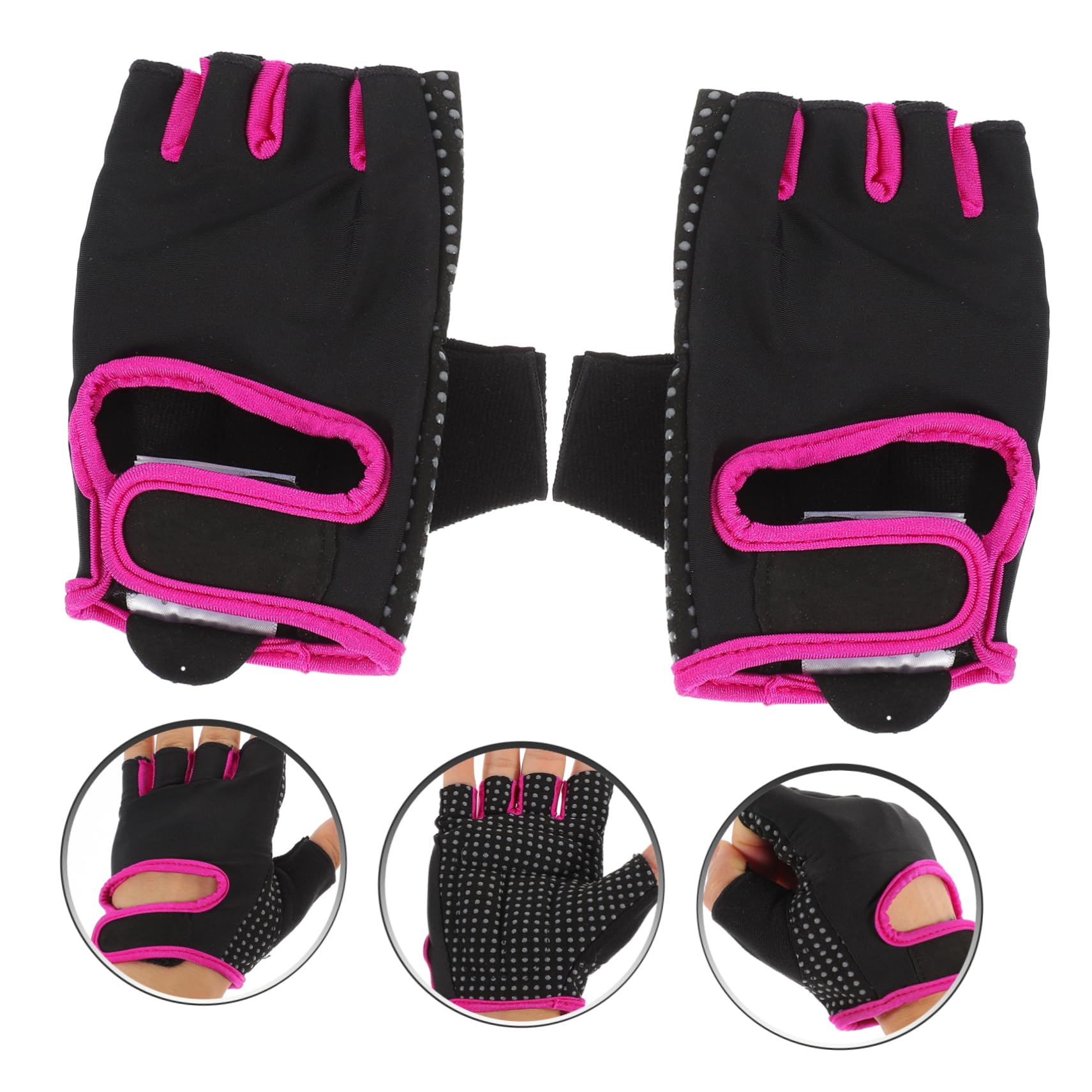 BESPORTBLE Guanti Da Ciclismo All'Aperto Guanti Da Trekking Supporto Per Il Palmo Protezione Guanti Pull Up Guanti Powerlifting Guanti Da Cross Training Guanti Da Bici Guanti Mezze Dita Yoga