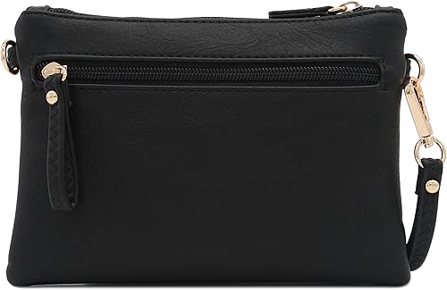 Miniatura 4 de Bolso de hombro cruzado con múltiples bolsillos y cremallera y correa de muñeca pequeña