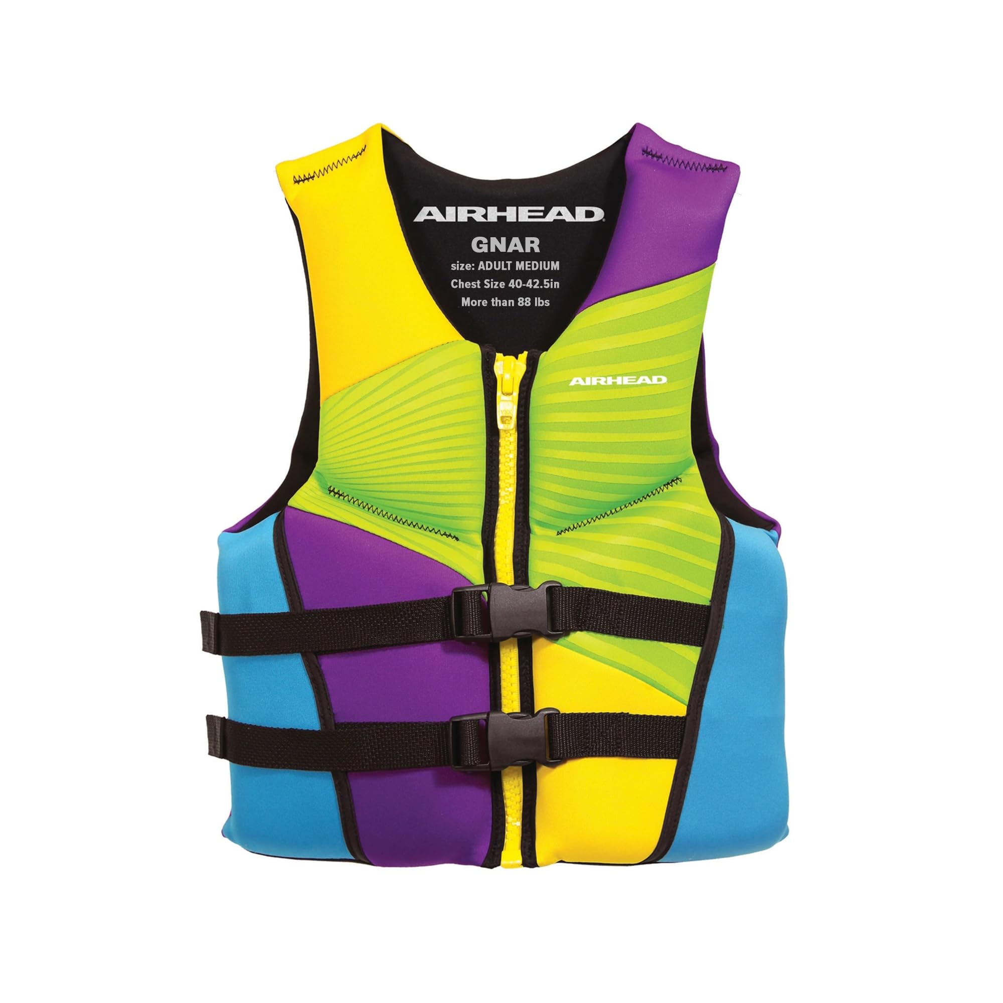Airhead Adult/Youth Gnar Kwik-Dry Neolite Life Jacket, US Coast Guard Approved