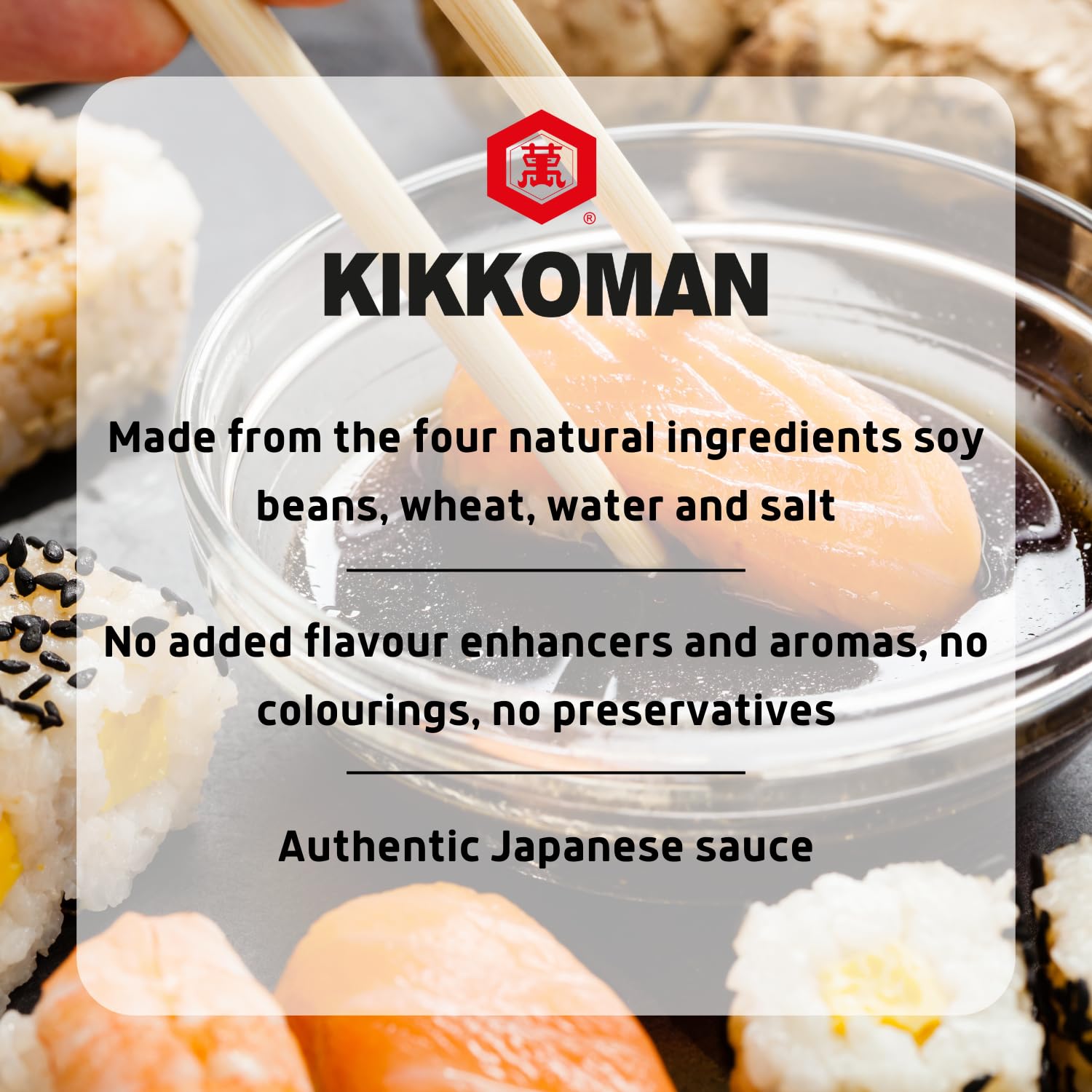 6x150ml Kikkoman butelka stołowa sos sojowy z niewielką ilością soli