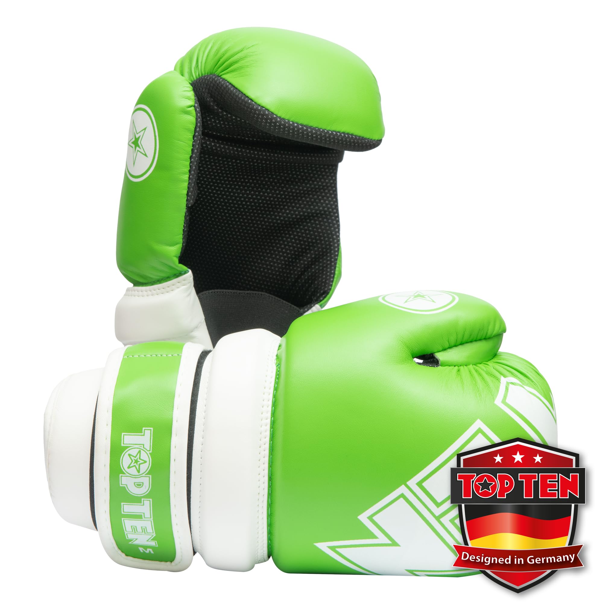 Pointfighter „Glossy Block“ - grün-Weiss, Gr. M