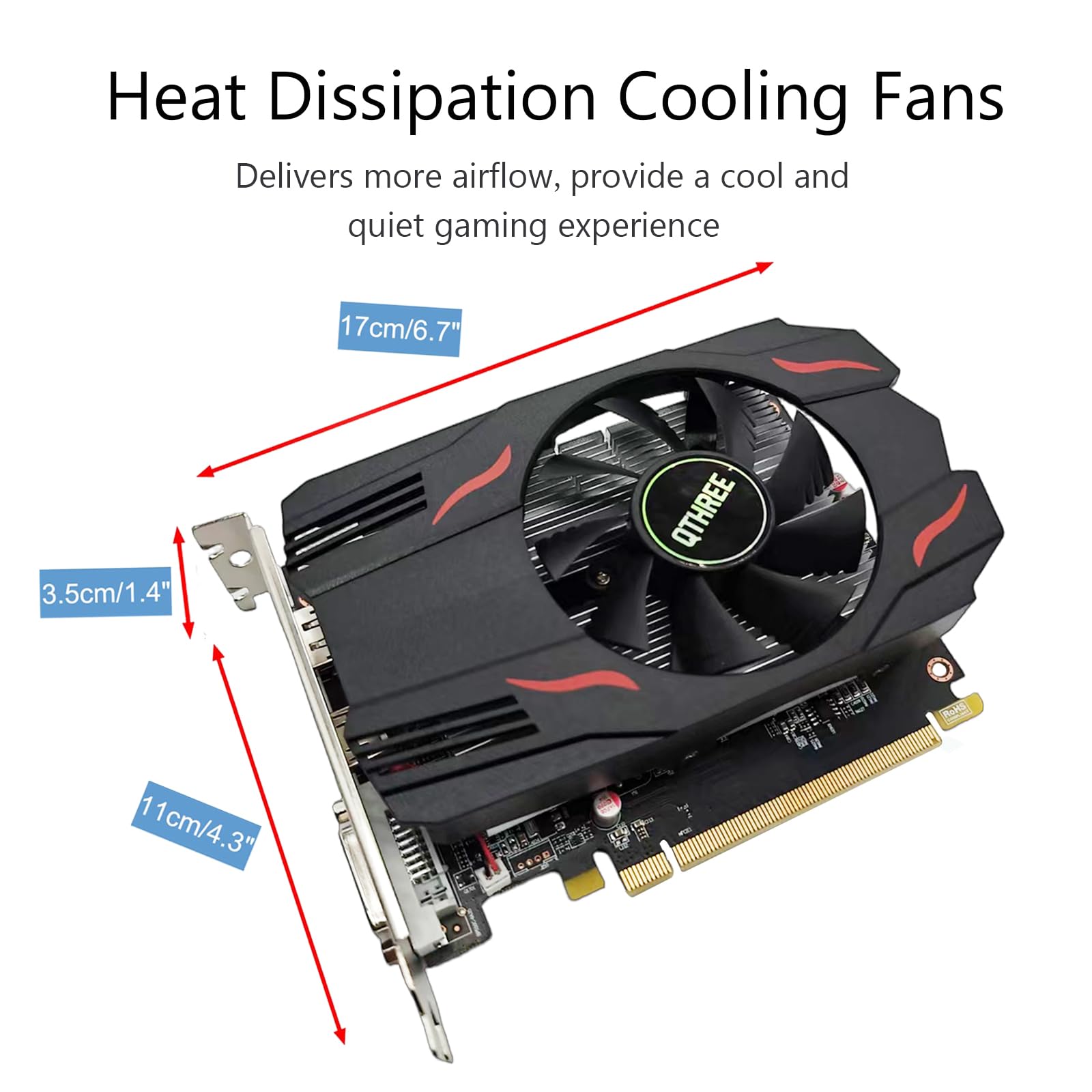 Amazon.com: QTHREE Radeon RX 550 4GB Graphics Card,GDDR5 128-Bit