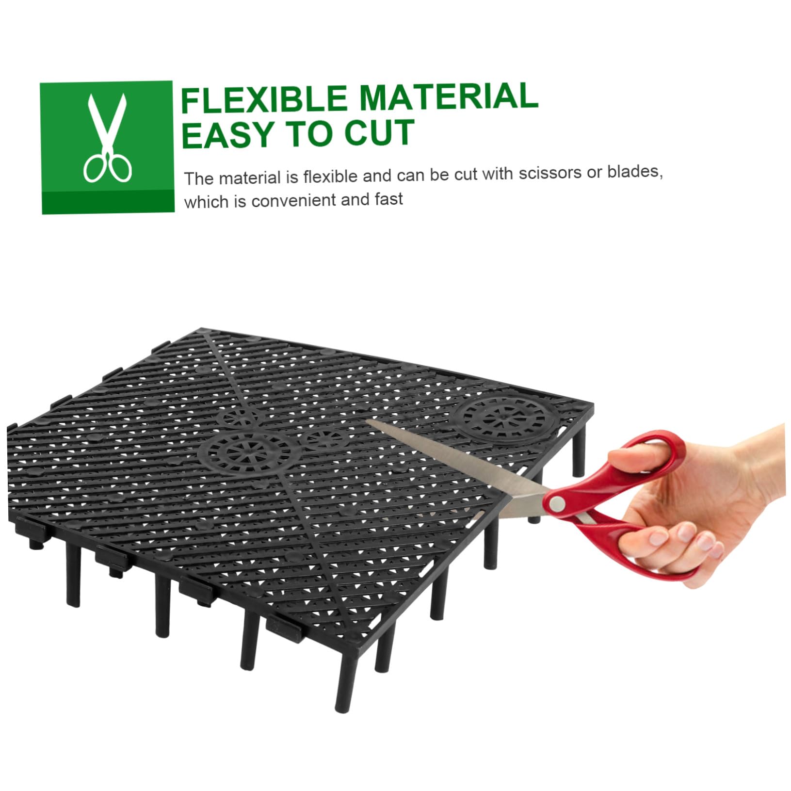 Toddmomy Filtre de Fond pour Aquarium 20 Pièces Plaques Filtrantes en PVC Résistant Installation Facile Épissure Personnalisée pour Réservoirs Poissons