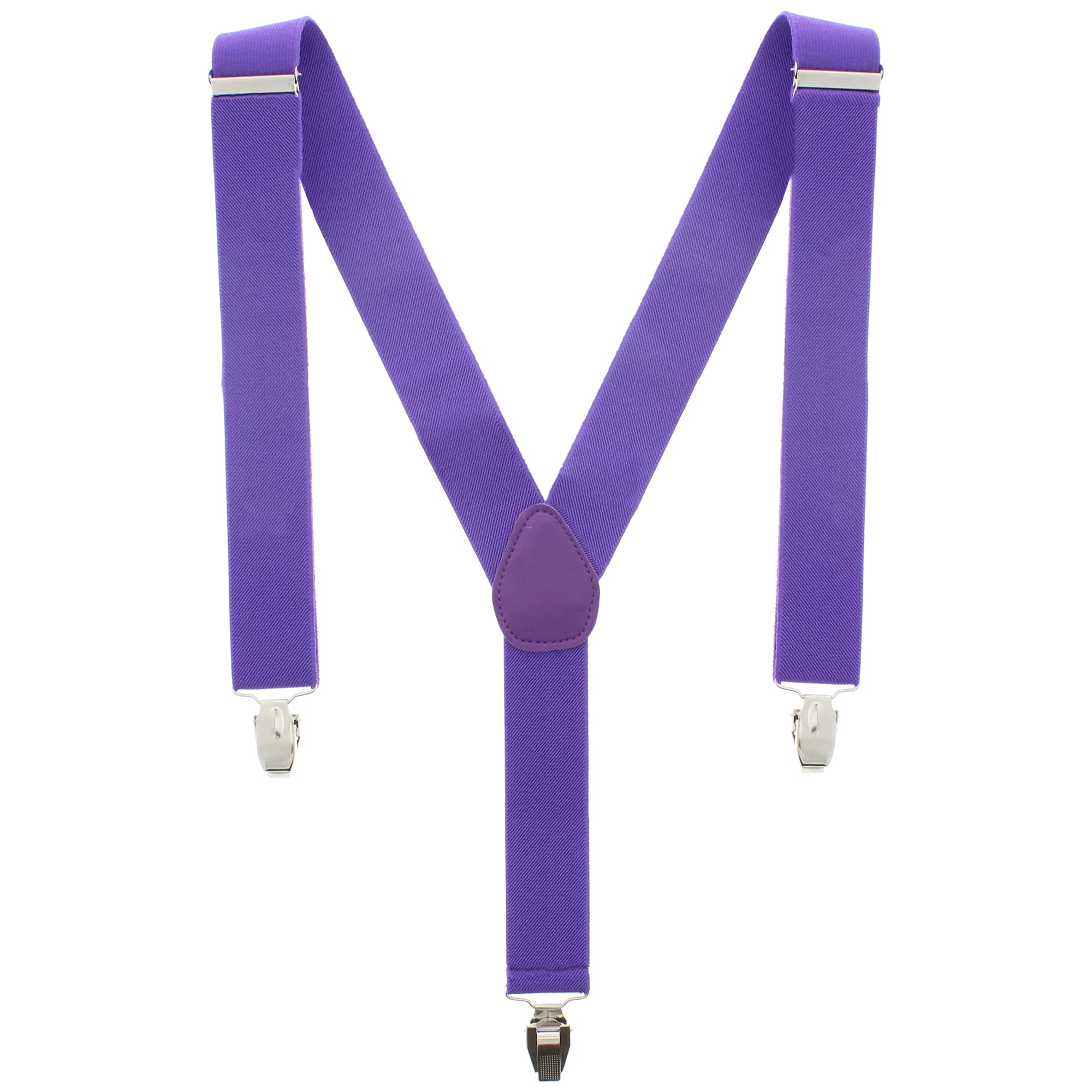 Zac's Alter Ego Men's Purple Adjustable 35Mm Width Plain Braces/Suspenders