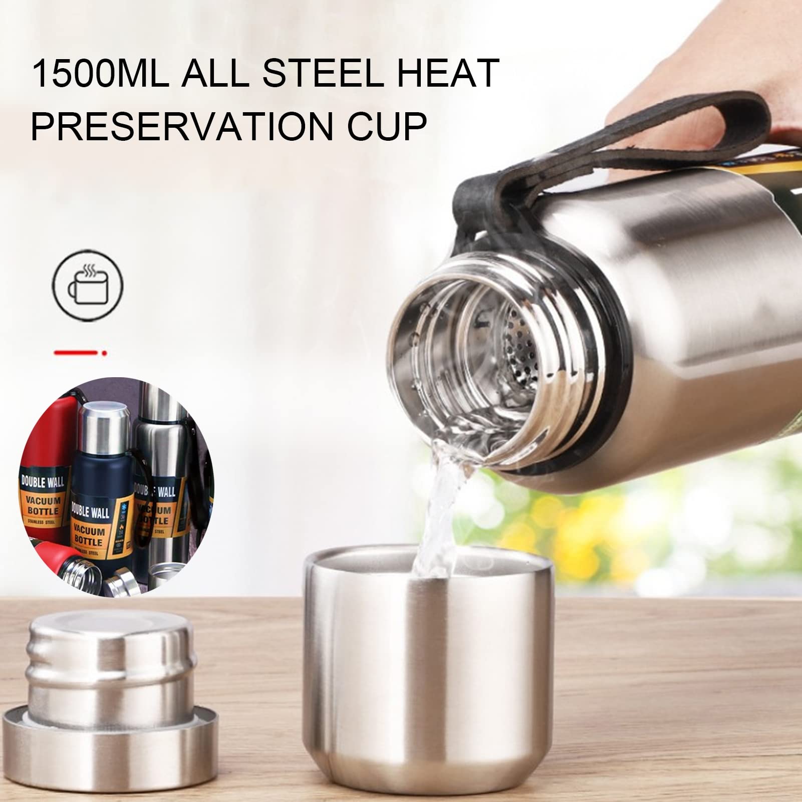 Haloppe Borraccia sportiva da 800 ml, riutilizzabile, tazza portatile per viaggi e palestra, bottiglia per acqua con infusore per succhi di frutta, bottiglia per acqua per sport salutari, tazza per