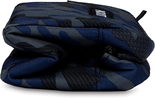 Miniatura 4 de PackIt Caja de aperitivos congelable, camuflaje azul marino carbón deportivo, construida con tecnología ECOFREEZE, plegable, reutilizable, cierre de