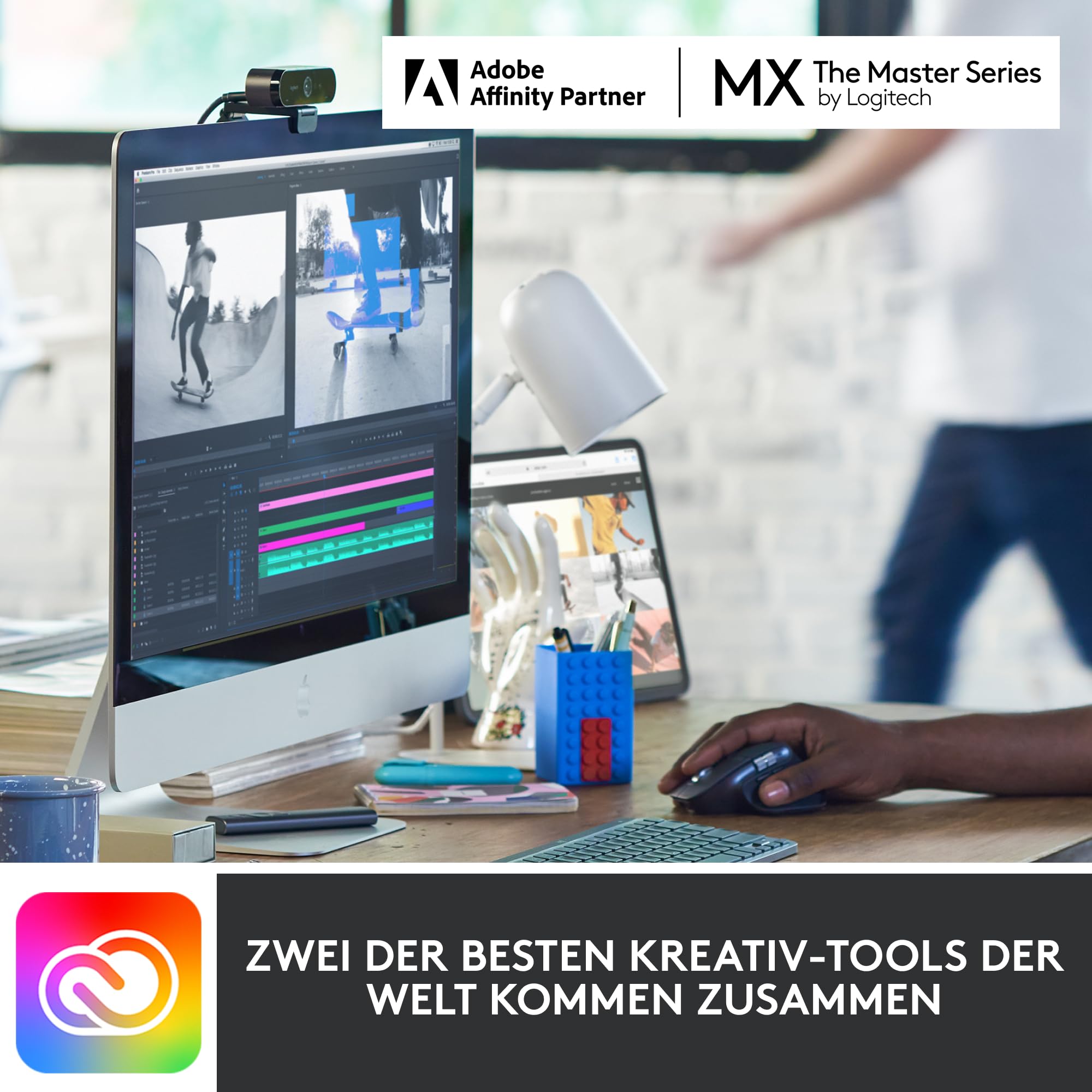 Logitech MX Keys Mini Kabellose Tastatur, Kompakt, Bluetooth, Hintergrundbeleuchtung, USB-C, Kompatibel mit Apple macOS, iOS, Windows, Linux, Android, Metallgehäuse - Hellgrau
